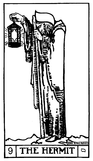 The Hermit tarot card