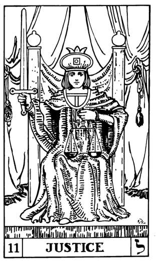 The Justice tarot card