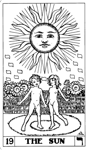 The Sun tarot card