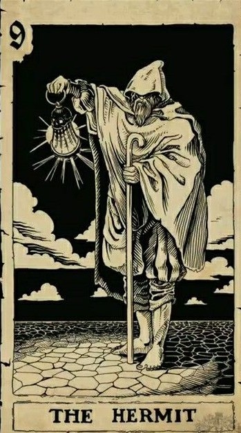 The Hermit tarot card