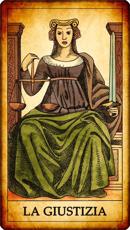 Justice tarot card